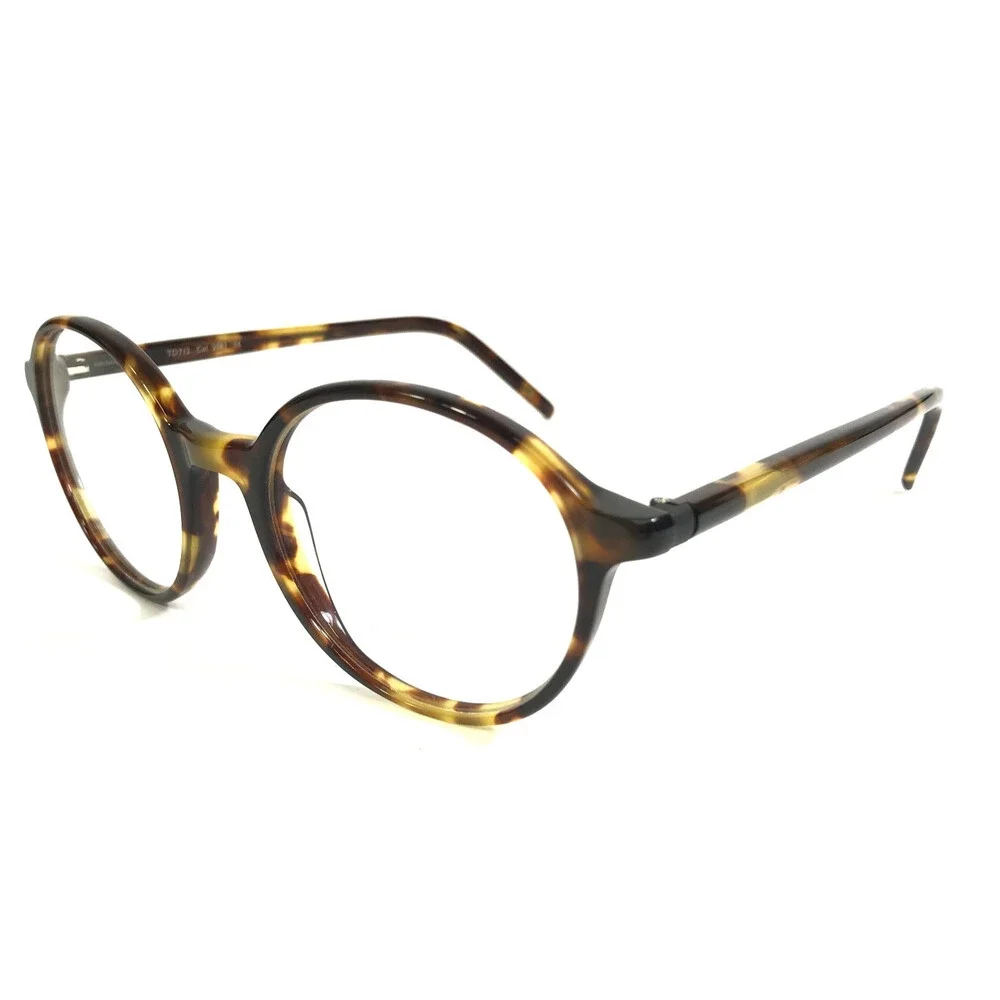 Tom Davies Eyeglasses Frames TD712 Col. 2083 Tortoise Round Full Rim 51-20-140